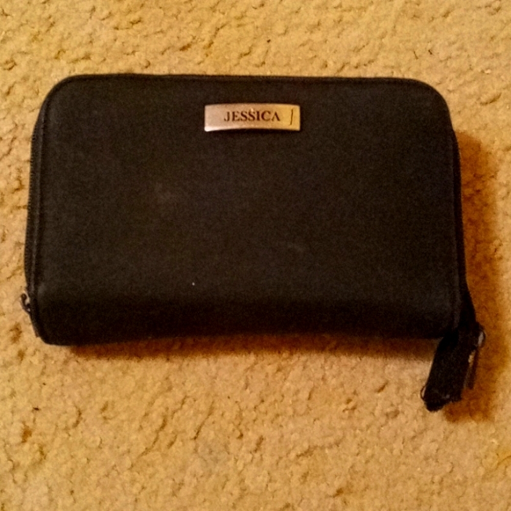 Jessica black wallet or mini clutch